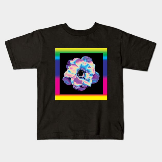 Pastel Flower Kids T-Shirt by saif